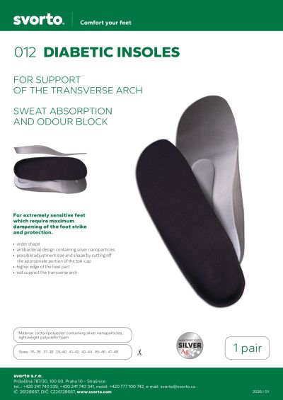 Диабетни ортопедични стелки Svorto Diabetic