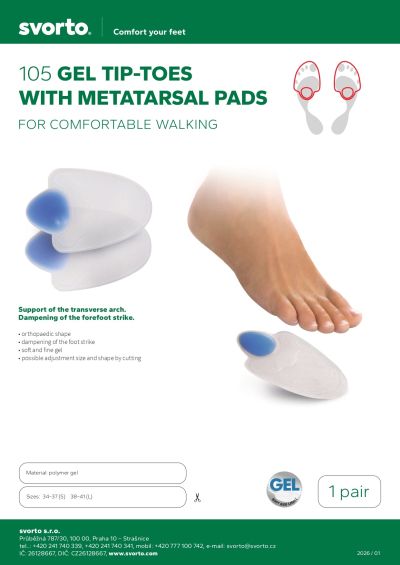 Метатарзални гел подложки Svorto Gel metatarsal pad