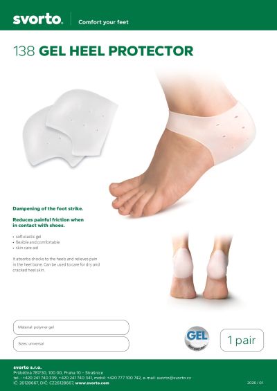 Гел подложки за пета Svorto Gel heel protector