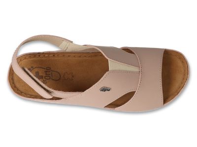 Дамски анатомични сандали от естествена кожа, Dr Orto 158D261, Бежови