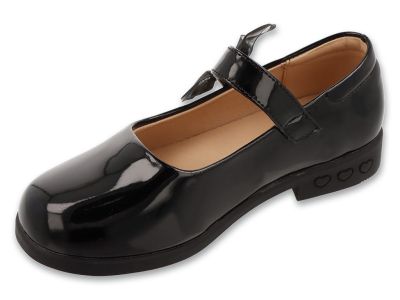 Лачени детски обувки с кожена стелка Befado 171X007, Черни 