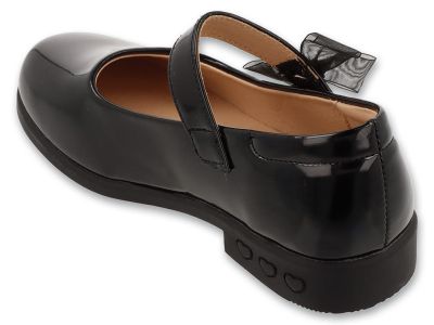 Лачени детски обувки с кожена стелка Befado 171X007, Черни 