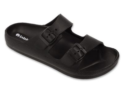 Анатомични чехли Inblu с катарами, EVA пяна - черни