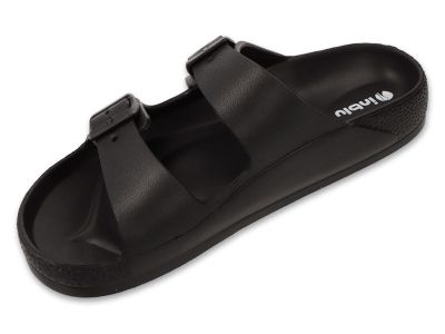 Анатомични чехли Inblu с катарами, EVA пяна - черни