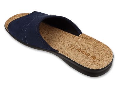 Луксозни домашни чехли с коркова стелка Inblu 155M027, Сини