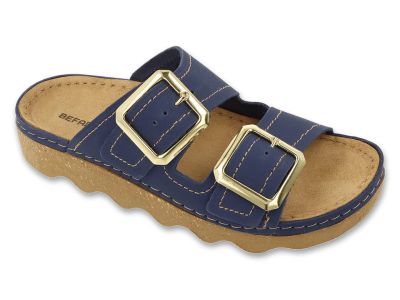 Дамски ортопедични чехли Befado Home & Go 158D302, Сини