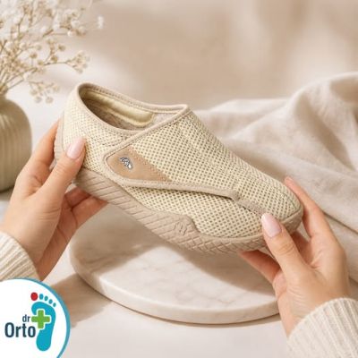 Дамски ортопедични обувки с лепки  Dr Orto System 431D002,  Бежови