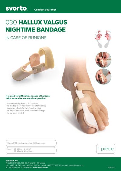 Нощен Бандаж Шина Hallux Valgus Svorto 