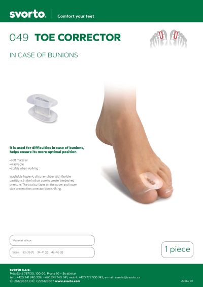 Силиконов коректор за Hallux Valgus Svorto 