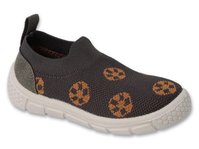 Befado Honey 102X017 Детски пантофи slip-on cut, Сиви с топки