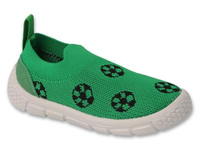Befado Honey 102X015 Детски пантофи slip-on cut, Зелени с топки