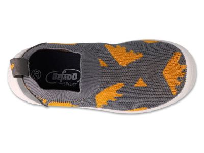 Befado Honey 102X004 Детски пантофи slip-on cut, Сиви с динозаври