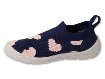 Befado Honey 102X020 Детски пантофи slip-on cut, Сини със сърчица