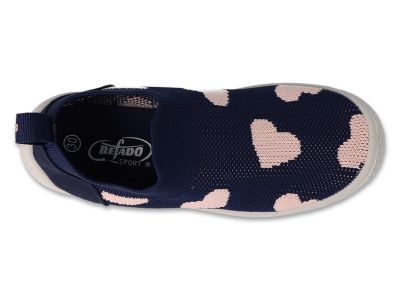Befado Honey 102X020 Детски пантофи slip-on cut, Сини със сърчица