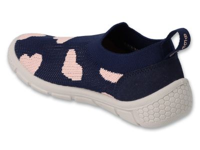 Befado Honey 102X020 Детски пантофи slip-on cut, Сини със сърчица