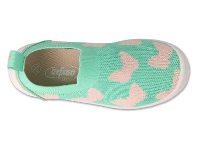 Befado Honey 102X003 Детски пантофи slip-on cut, Резедави с пеперуди