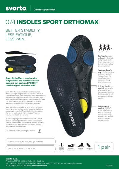 Премиум спортни стелки Svorto Sport OrthoMax