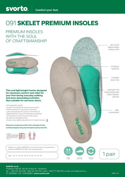 Ортопедични стелки Svorto Premium Skelet