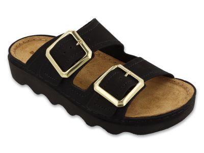 Дамски ортопедични чехли Befado Home & Go 158D299, Черни
