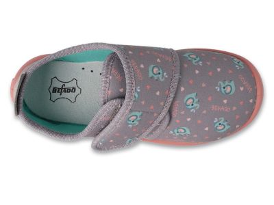 Befado Softer Barefoot 902X057 Детски пантофи с кожена стелка, Розови  