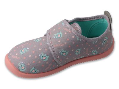 Befado Softer Barefoot 902X057 Детски пантофи с кожена стелка, Розови  