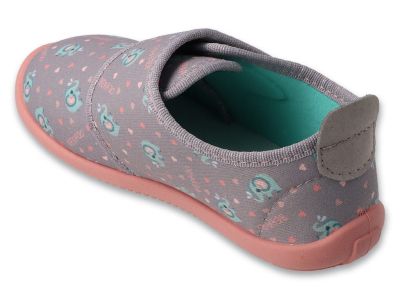 Befado Softer Barefoot 902X057 Детски пантофи с кожена стелка, Розови  