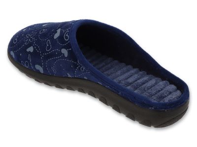  Дамски домашни чехли Befado Home & Go 155D239 – тъмносини с мека релефна стелка