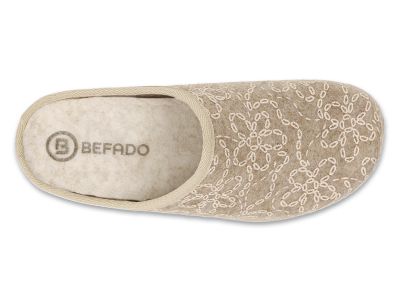Дамски филцови пантофи Befado Home & Go 155D235 - бежови