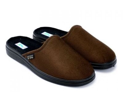 Мъжки домашни чехли за широк крак Dr Orto 132M009, Кафяви