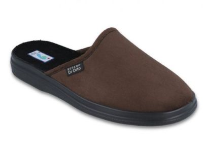Мъжки домашни чехли за широк крак Dr Orto 132M009, Кафяви