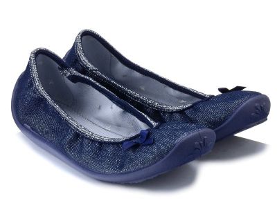 Бебешки текстилни обувки Befado Speedy 110P449, Тъмносини с футболни топки