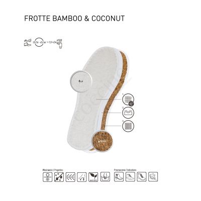  Coccinè Frotte Bamboo & Coconut Натурални двуслойни стелки от бамбук и кокос