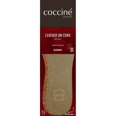  Coccinè Leather on Cork Стелки от естествена кожа пекари и корк