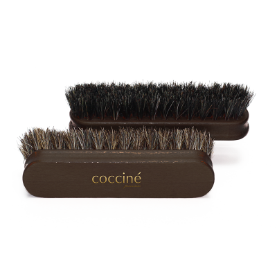  Coccinè Дървена четка с конски косъм за полиране ма кожени изделия, 16 см