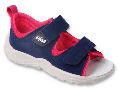 Бебешки сандали за момиче Befaodo Fly 721P004, Сини с фуксия
