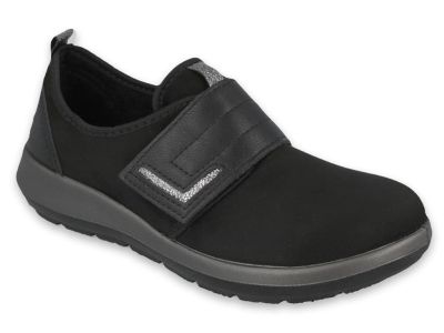 Дамски ортопедични обувки с лепки Dr Orto Casual 156D002, Черни