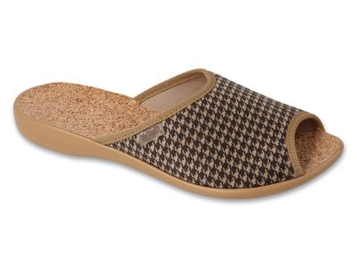 Дамски чехли с коркова стелка Befado Viki B-Relax System 254D161, Кафяв
