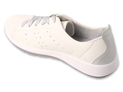 Ортопедични спортни обувки с връзки Dr Orto Casual 156D025, Бели със златисто