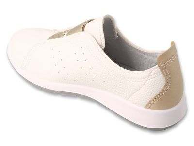 Ортопедични спортни обувки без връзки Dr Orto Casual 156D027, Бели със златисто