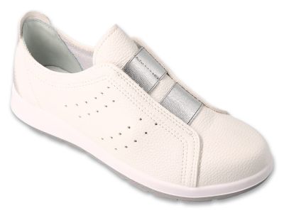 Ортопедични спортни обувки без връзки Dr Orto Casual 156D026, Бели със сребристо