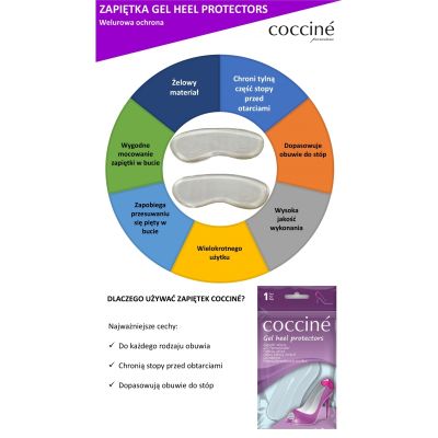 Гел протектори за пета Coccinè Gel heel protectors, Безцветни