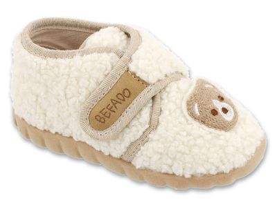 Befado Flexi B-soft System 465P219 Бебешки пантофки с пяна, Бежови с мече