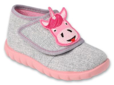 Befado Flexi B-soft System 454P035 Бебешки пантофки с пяна,Сиви