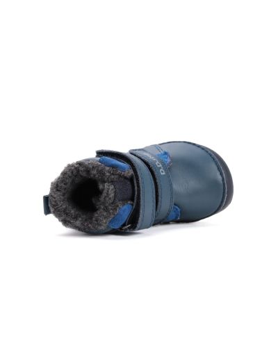 Бебешки топли боти D.D.Step Boy Barefoot W070-52893, Тъмносини