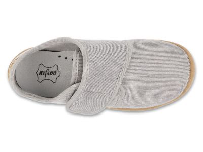 Befado Softer Barefoot 904X001 Детски пантофи с кожена стелка, Сиви 