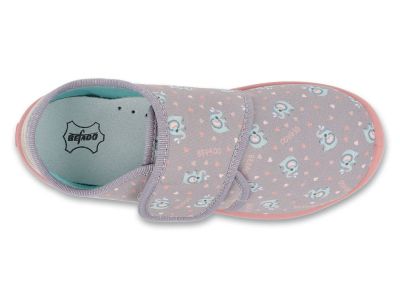 Befado Softer Barefoot 904Y002 Детски пантофи с кожена стелка, Сиви 