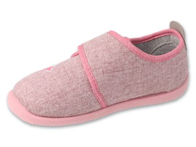Befado Softer Barefoot 902X041 Детски пантофи с кожена стелка, Розови  