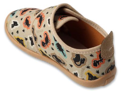 Befado Softer Barefoot 902X056 Детски пантофи с кожена стелка, Бежови
