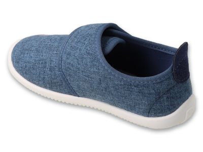 Befado Softer Barefoot 902X051 Детски пантофи с кожена стелка, Син деним 👀