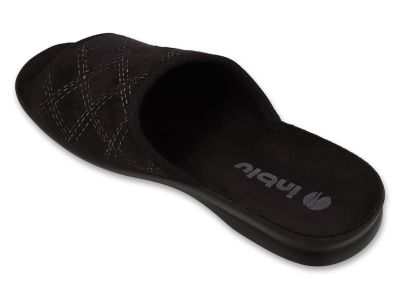 Луксозни домашни чехли с отворени пръсти Inblu 155M003, Черни